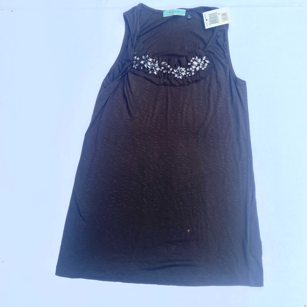Pleione Jeweled TANK TOP - new - Size M